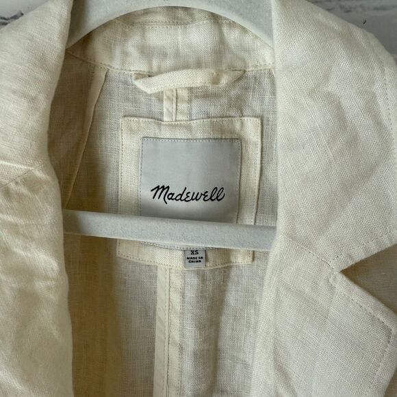Madewell Linen Dorset Blazer Size XS - Picture 5 of 12